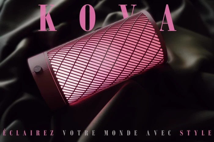 Concept publicitaire KOVA en cours de conception — composition visuelle non finalisée.
